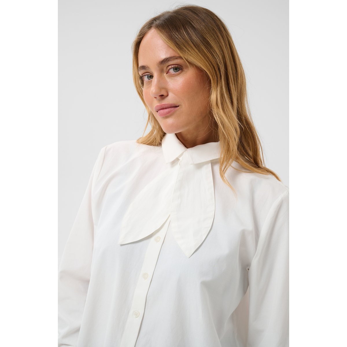 Chemise à manches longues blanc chalk, KAFFE