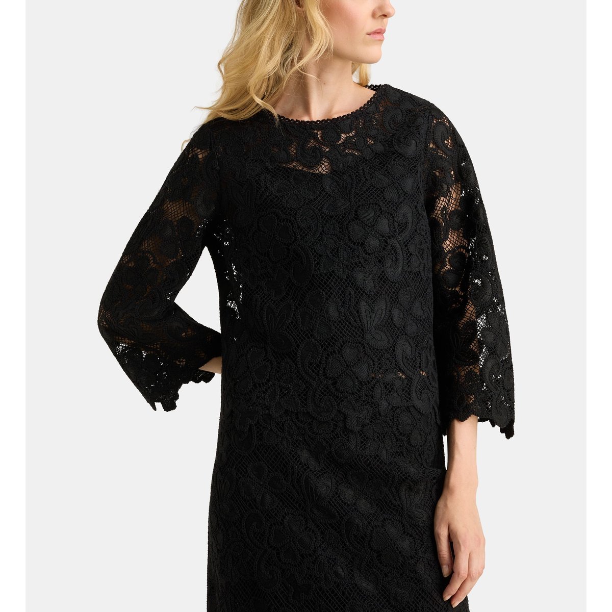 Top envie top gui maille crochet ajouré noir, GALERIES LAFAYETTE