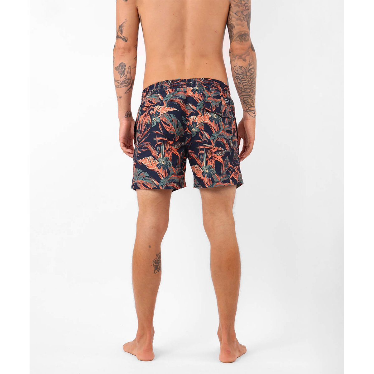 Beach short floral TROPICS deep marine, OXBOW