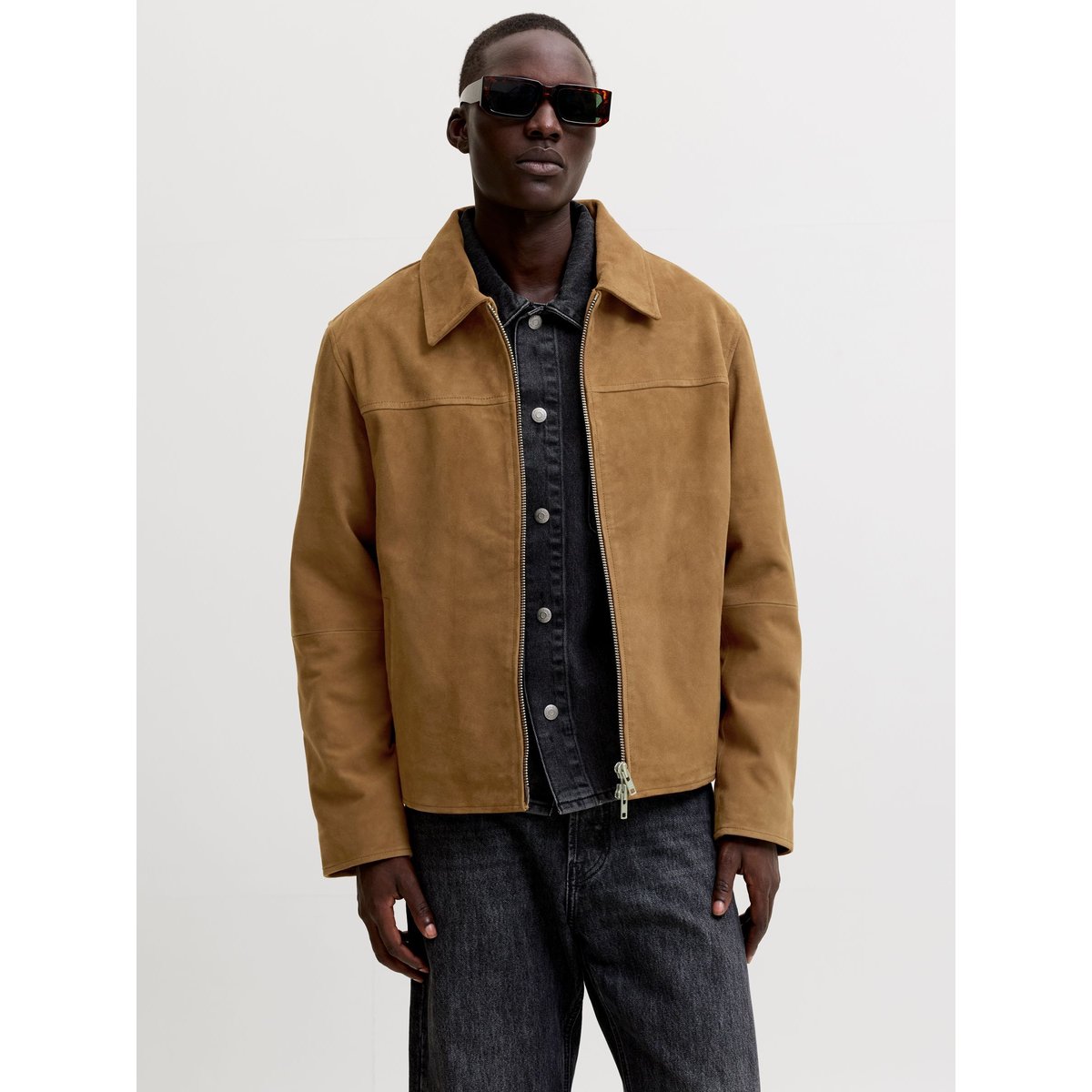 Veste En Daim cognac, JACK & JONES