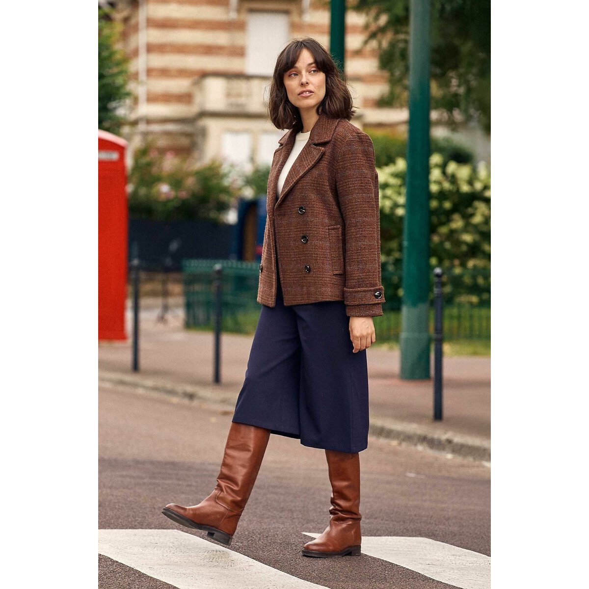 Natalia Checked Coat check print, LA PETITE ETOILE