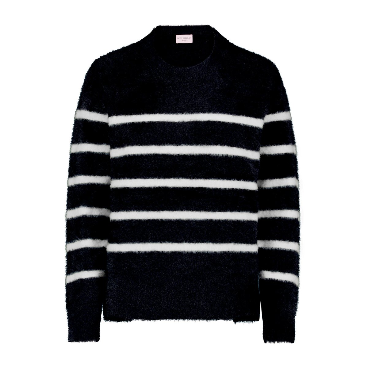 Pull-over en maille à rayures patch black/cream, BETTY BARCLAY