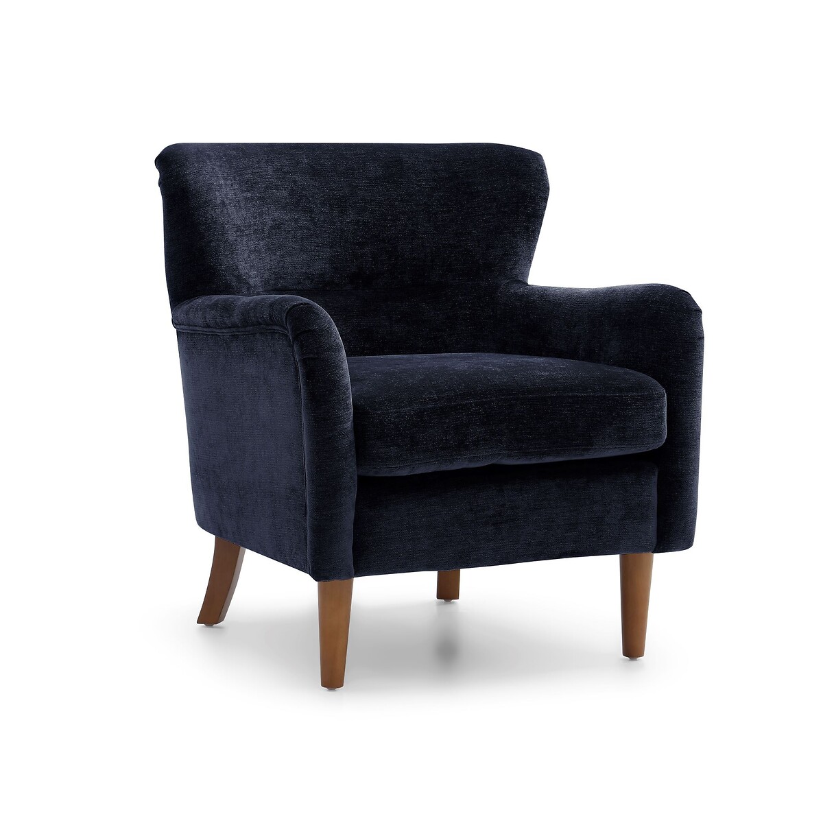 Rossa Chenille Wingback Armchair navy, ÉDITÉ
