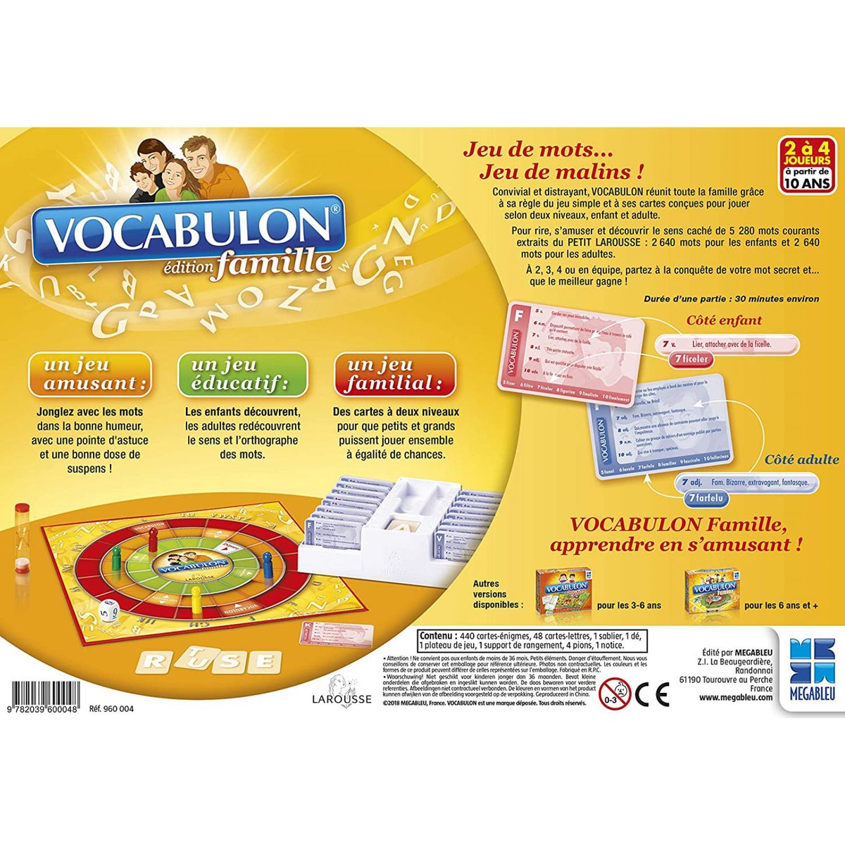 Vocabulon Famille couleur unique, MEGABLEU