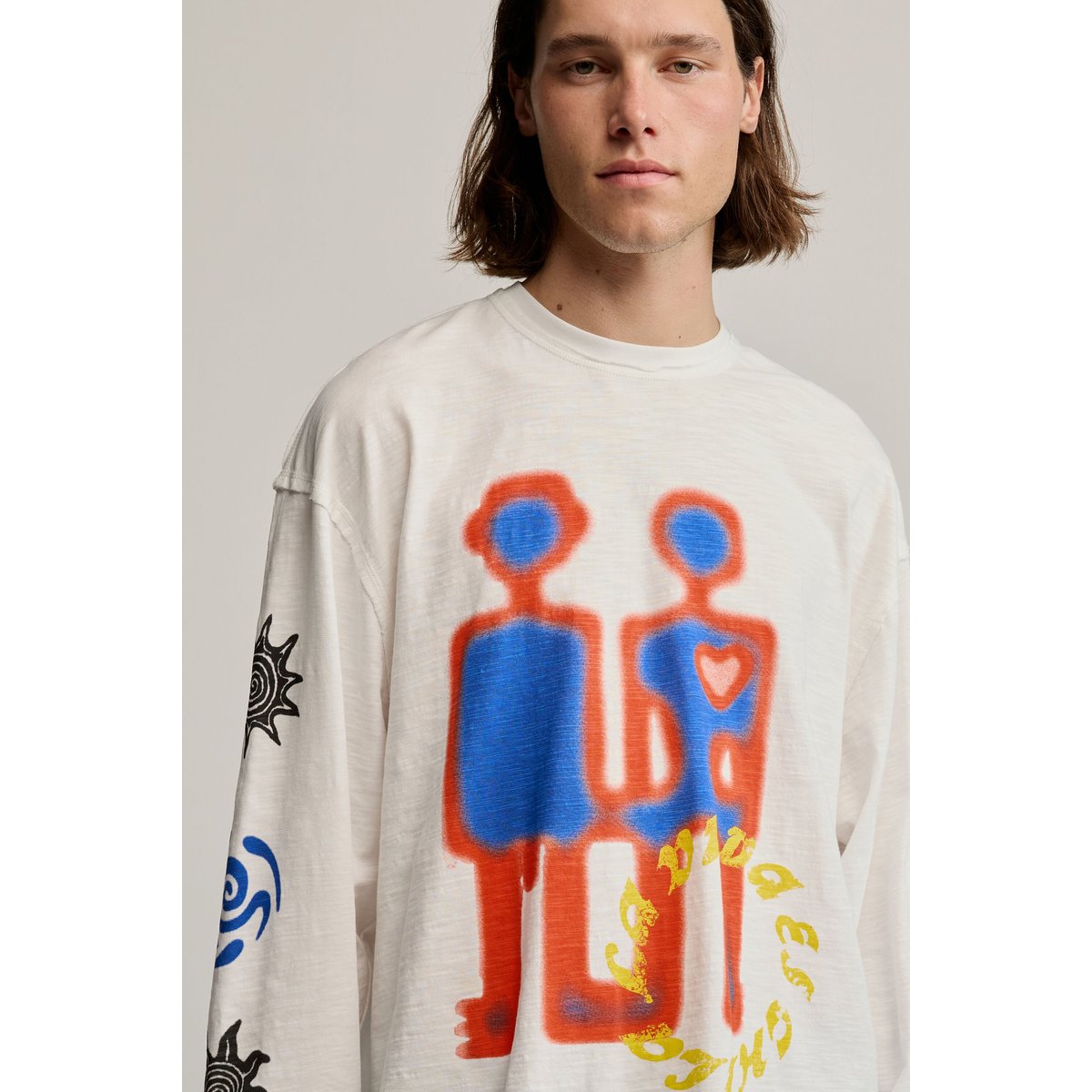 T-shirt coton imprimé blanc, DESIGUAL