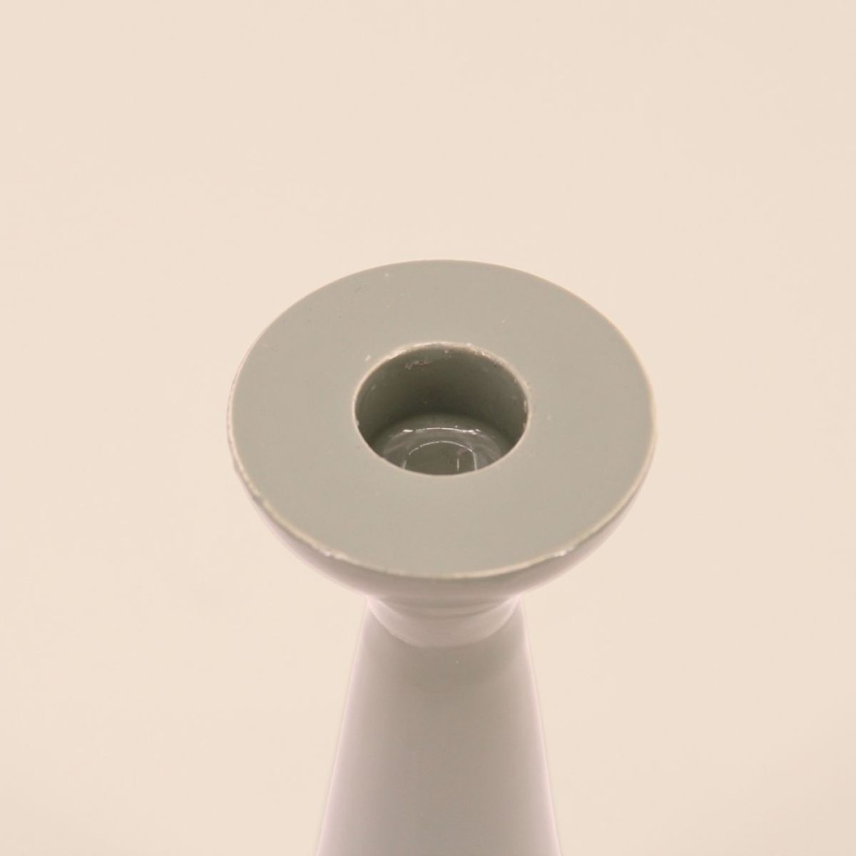 Bougeoir alu laqué vert 20cm vert, ORNAMI
