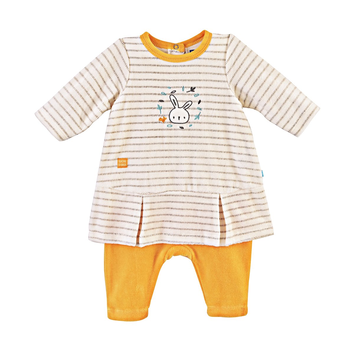 Combirobe coton bio dory beige, SUCRE D'ORGE