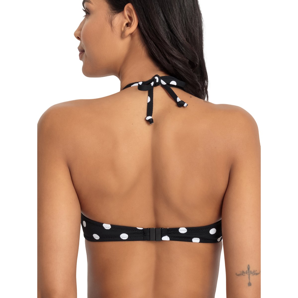 Haut maillot de bain bandeau armaturé préformé Powder noir, LASCANA