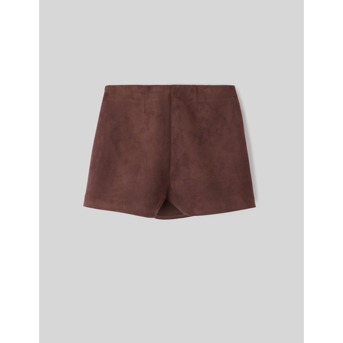 Jupe short suédine marron foncée, BZB