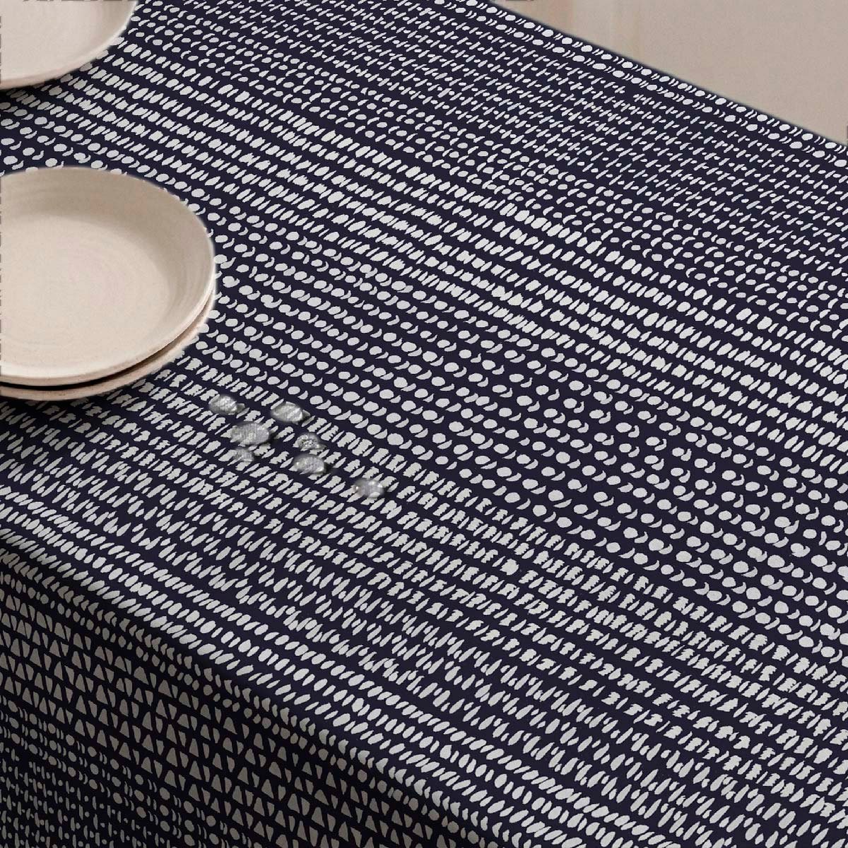 Nappe anti-taches Frieze - coton 100% - anthracite, NAF NAF HOME