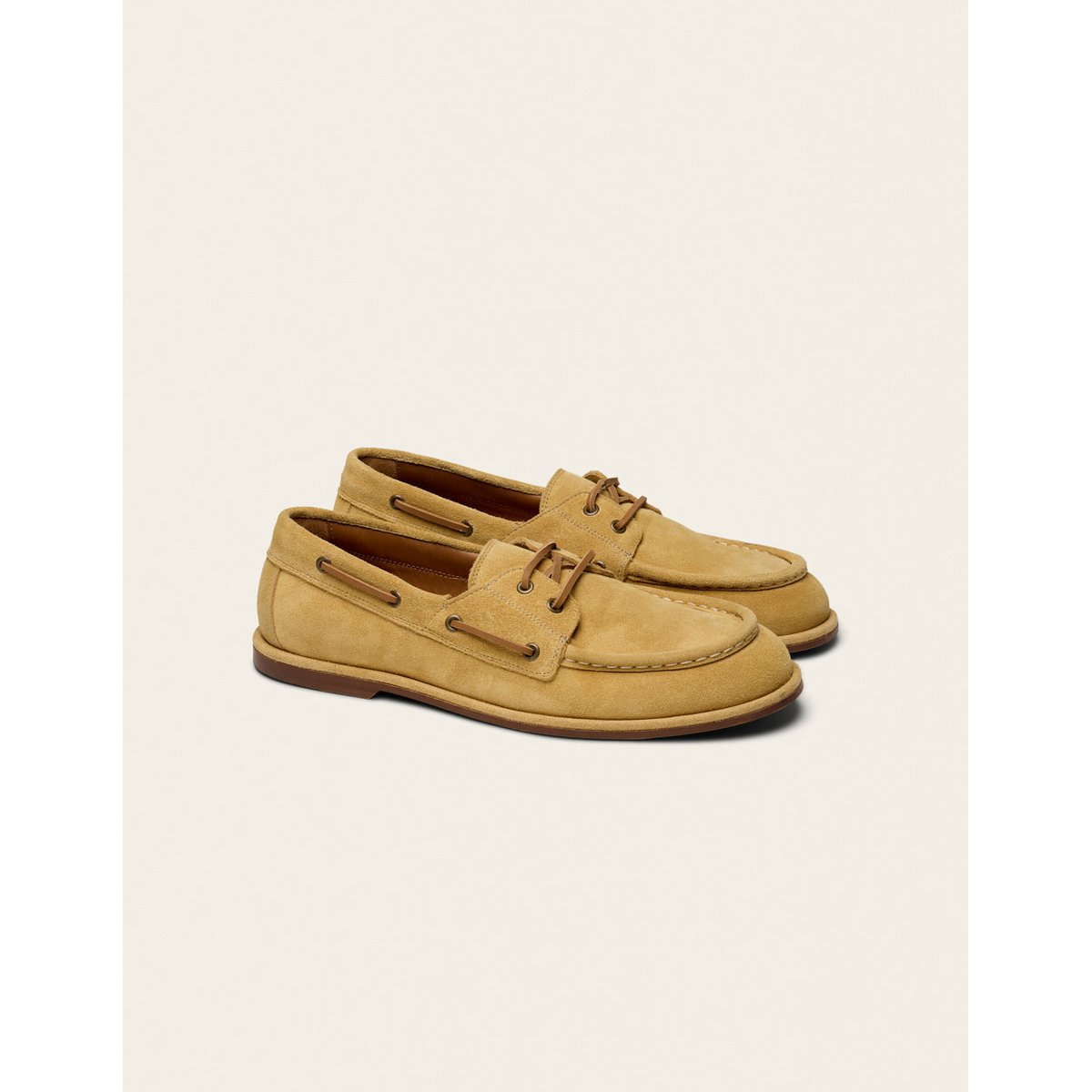 Chaussures Bateau BOSAN suède beige, ODAJE