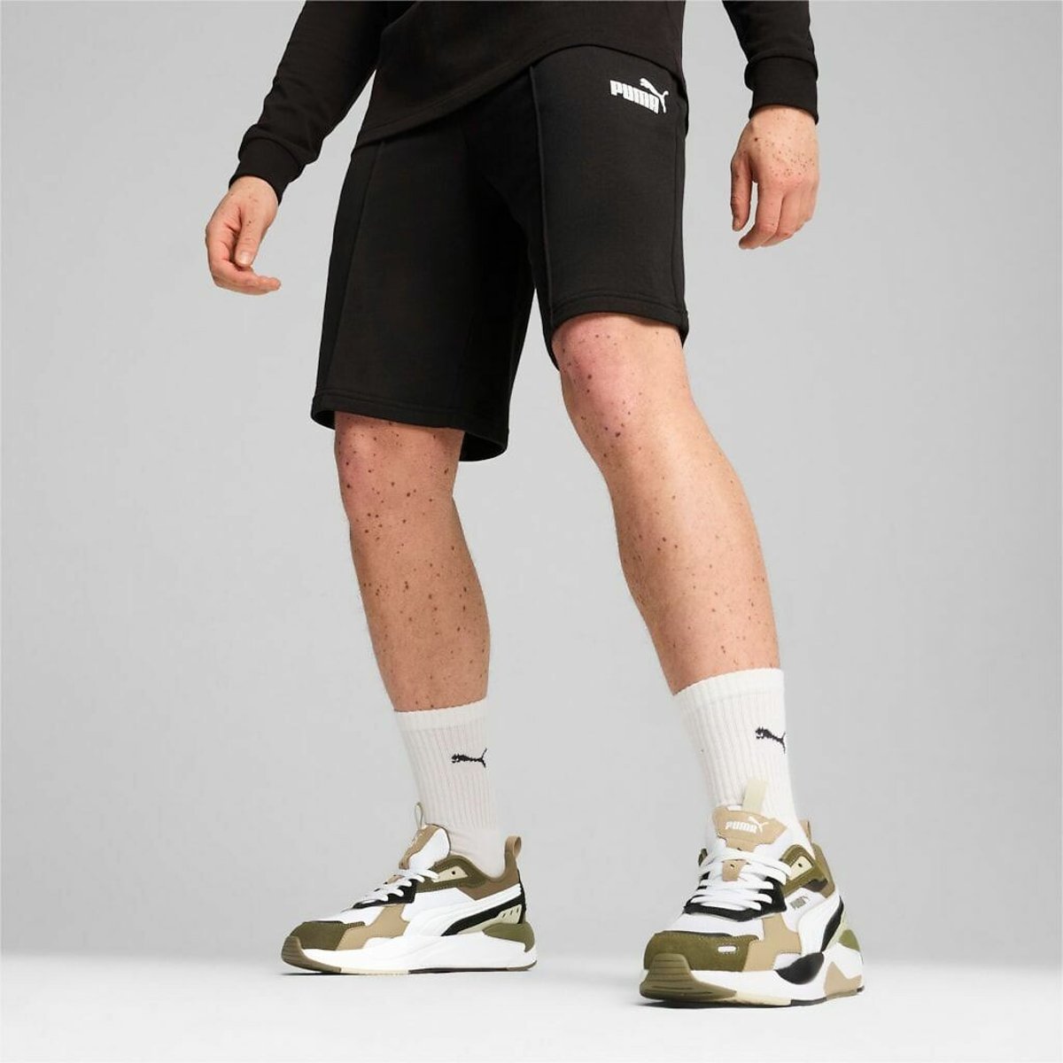 Short de sport club avec petit logo noir, PUMA