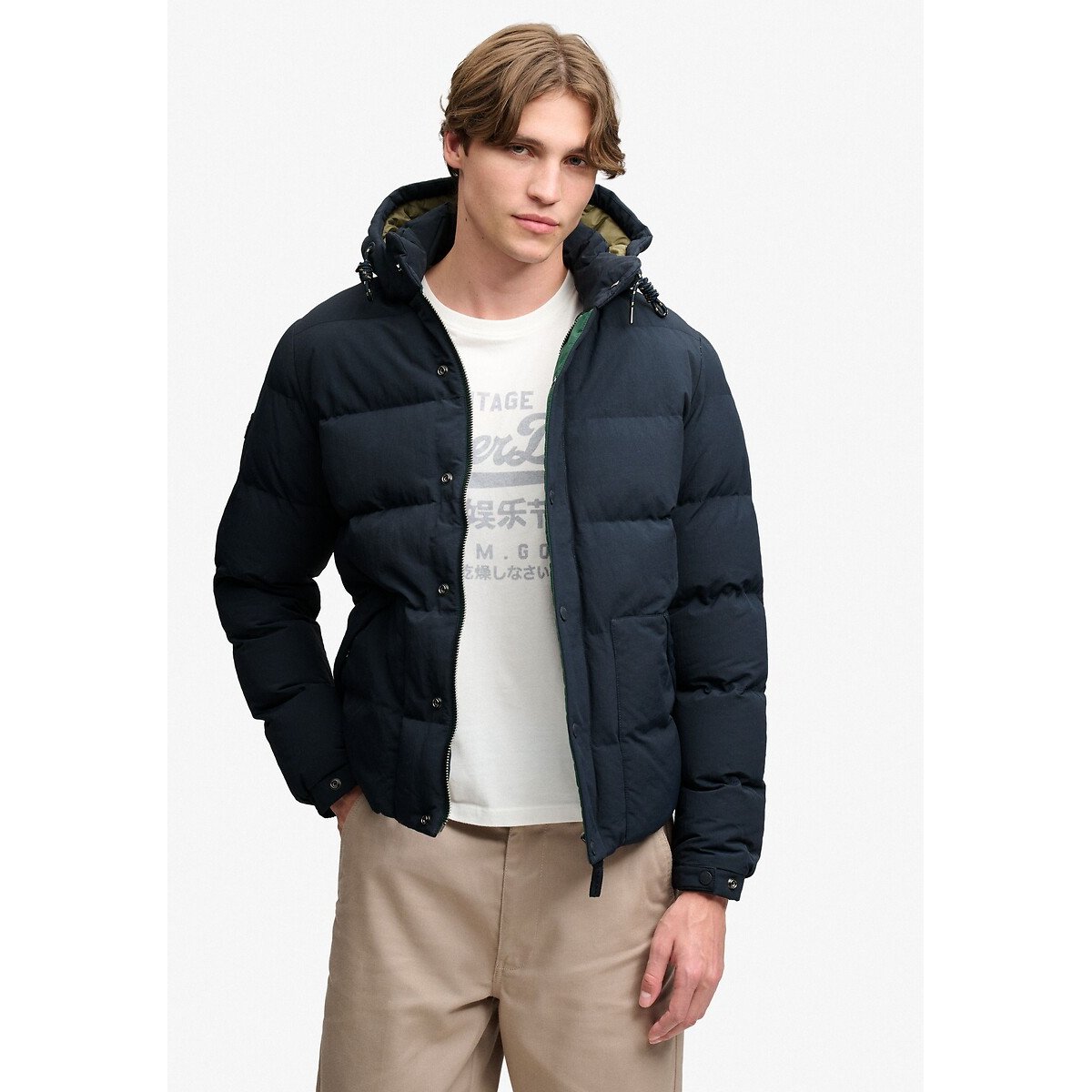 Everest Outdoor Padded Jacket navy blue, SUPERDRY