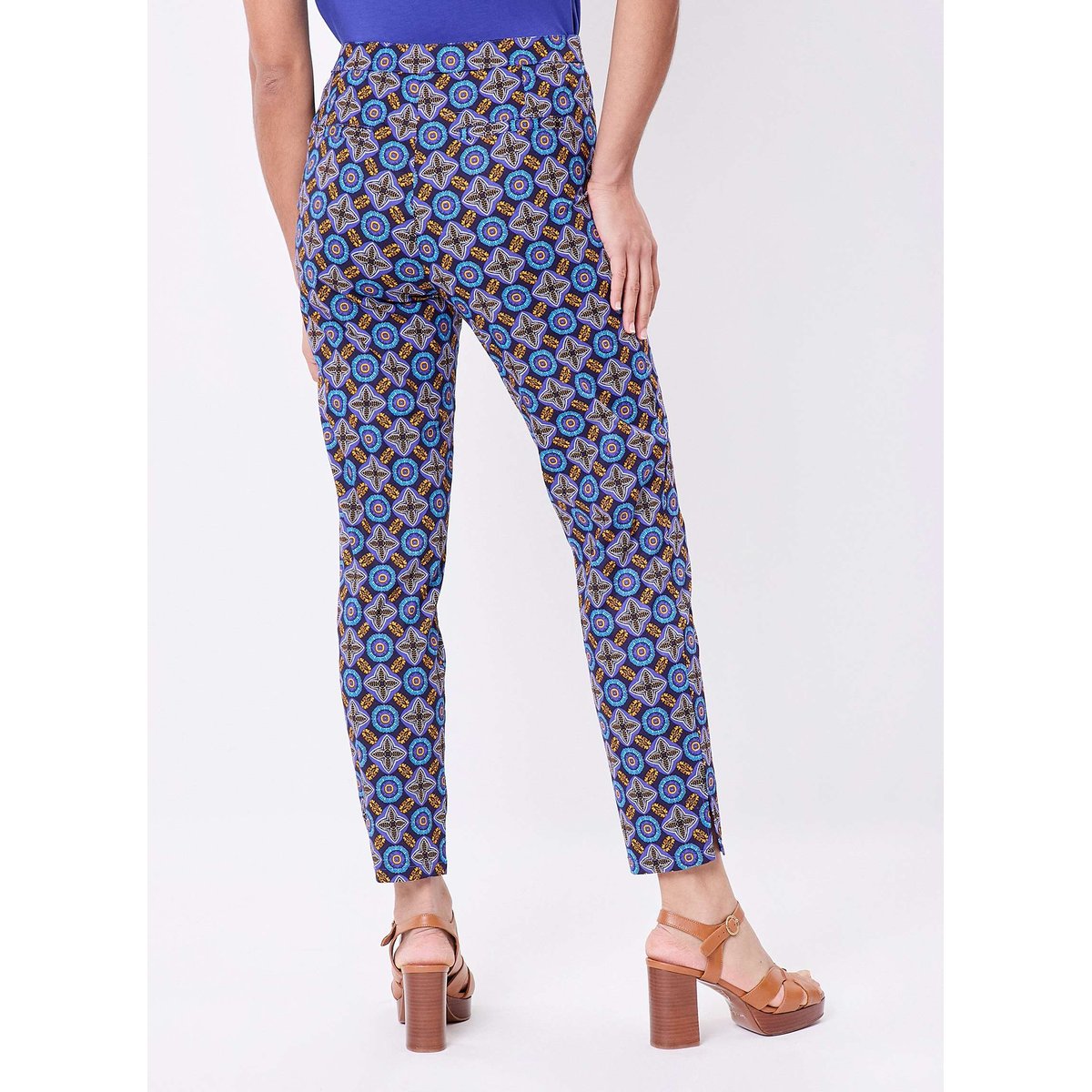 Pantalon cigarette 7/8ème coton stretch WENDY bleu nuit na, PRINCESSE NOMADE