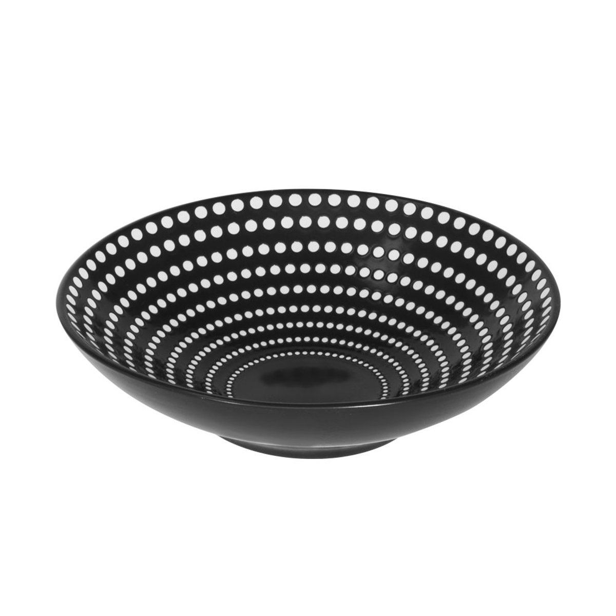 Assiette creuse Galaxy pois 19 cm (lot de 6) - GALAXY POIS noir, TABLE PASSION