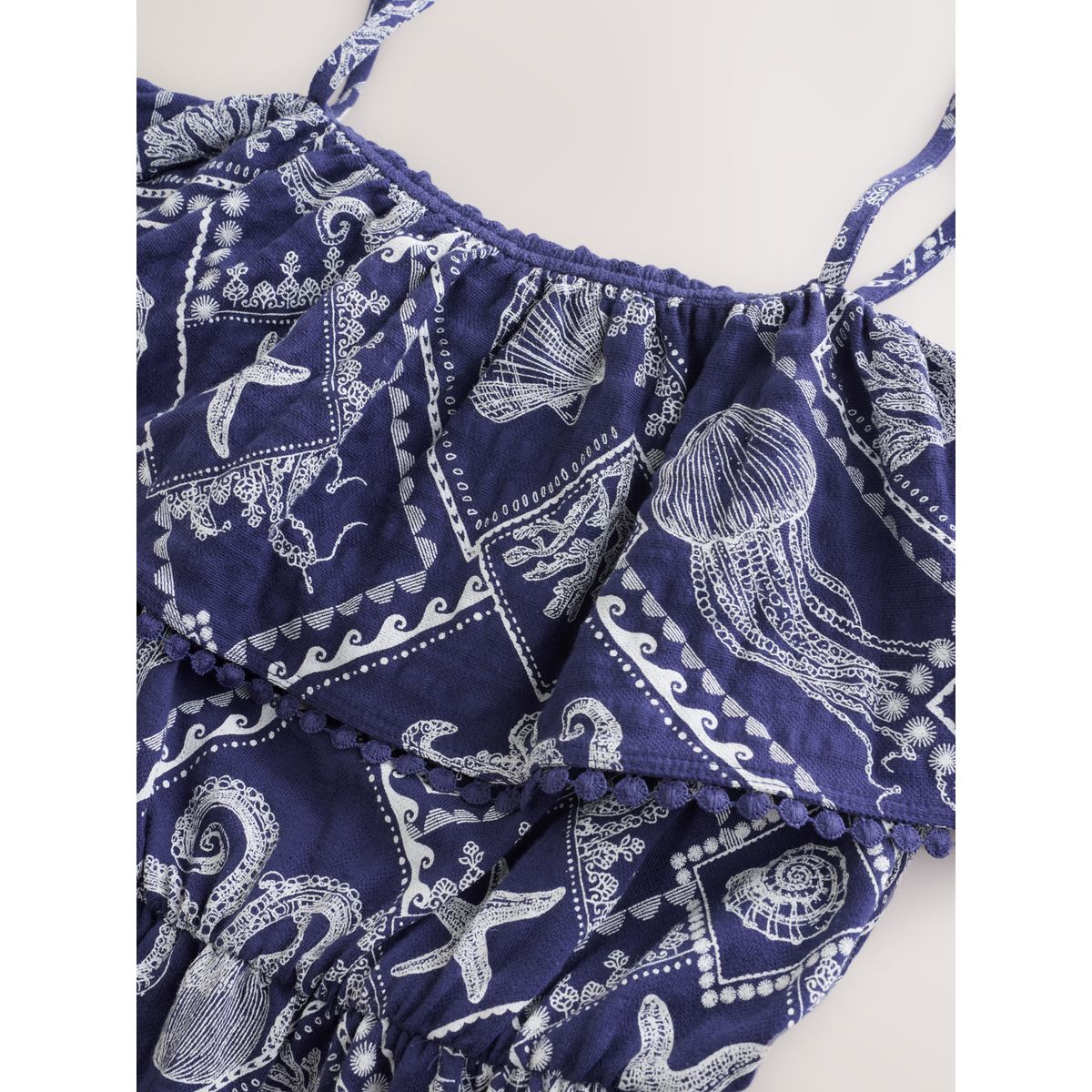 Jupe-culotte en jersey bleu marine/bleu, NEXT