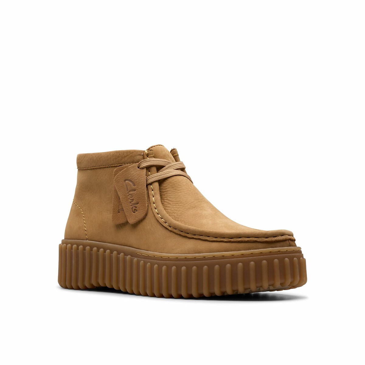 Torhill Moss Suede Shoes beige, CLARKS
