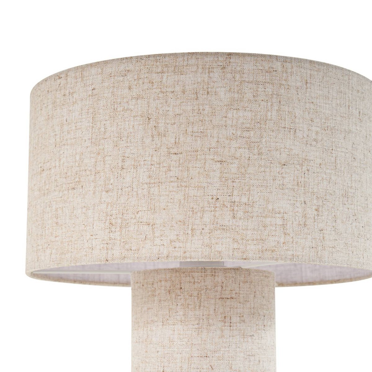 Lampe à poser en textile scandinave, Elfie beige, LINDBY