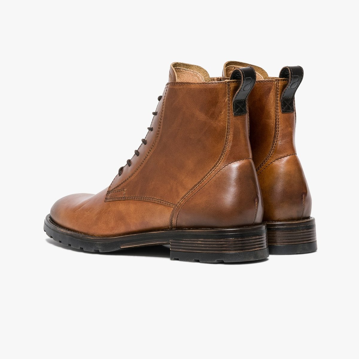 Boots À Talon en cuir GUILLO cognac, BOCAGE