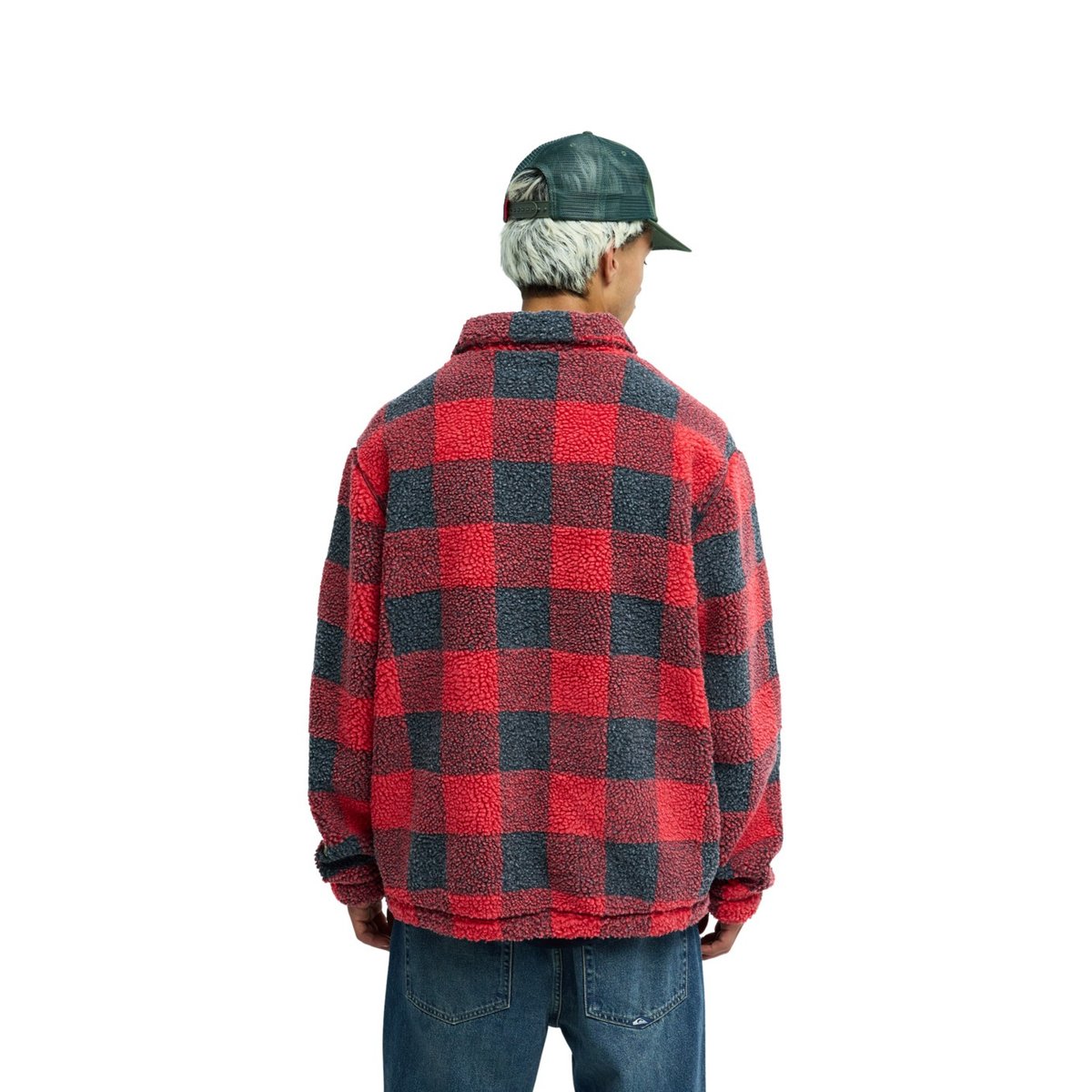 Polaire zippée en sherpa BOB MARLEY BUFFALO rouge buffalo sherpa salsa, QUIKSILVER