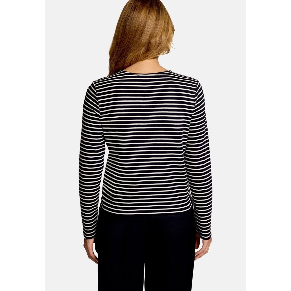Veste molletonnée à patte de boutonnage dark bluecream, ZERO