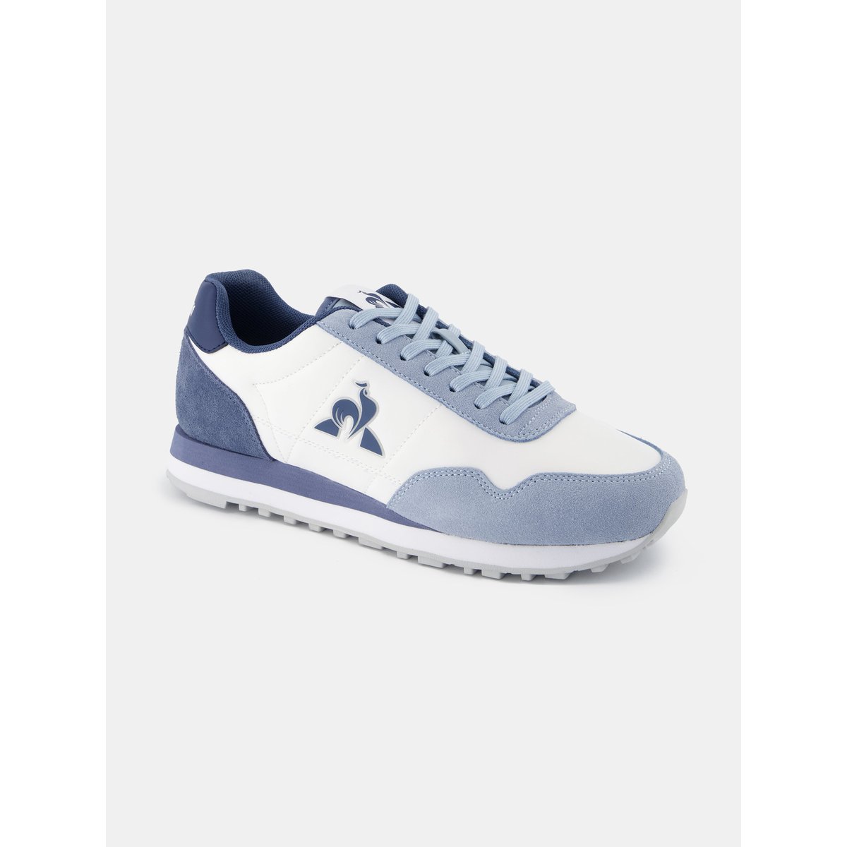 Sneakers rétro-running avec détails suede Astra optical white/ashley blue, LE COQ SPORTIF