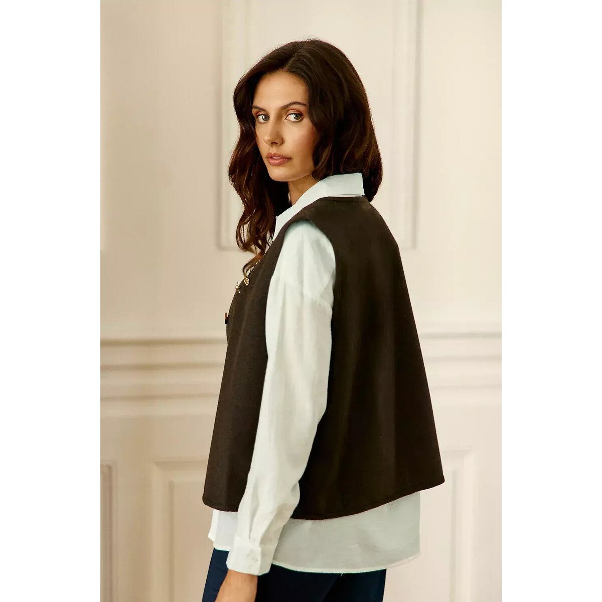 Veste sans manches, réversible, VINKO marron, LA PETITE ETOILE