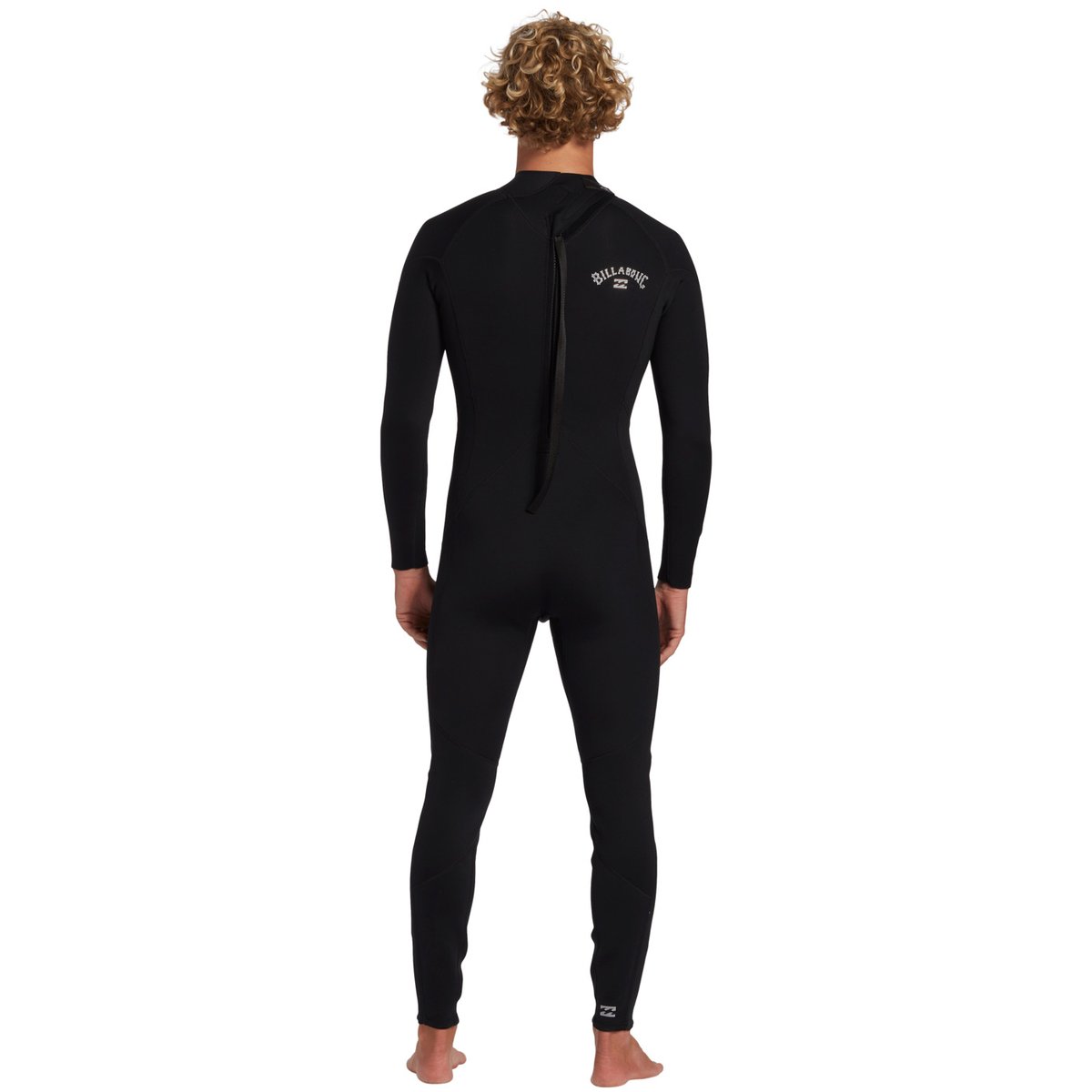 Combinaison de surf back zip 4/3MM FOIL noir black, BILLABONG