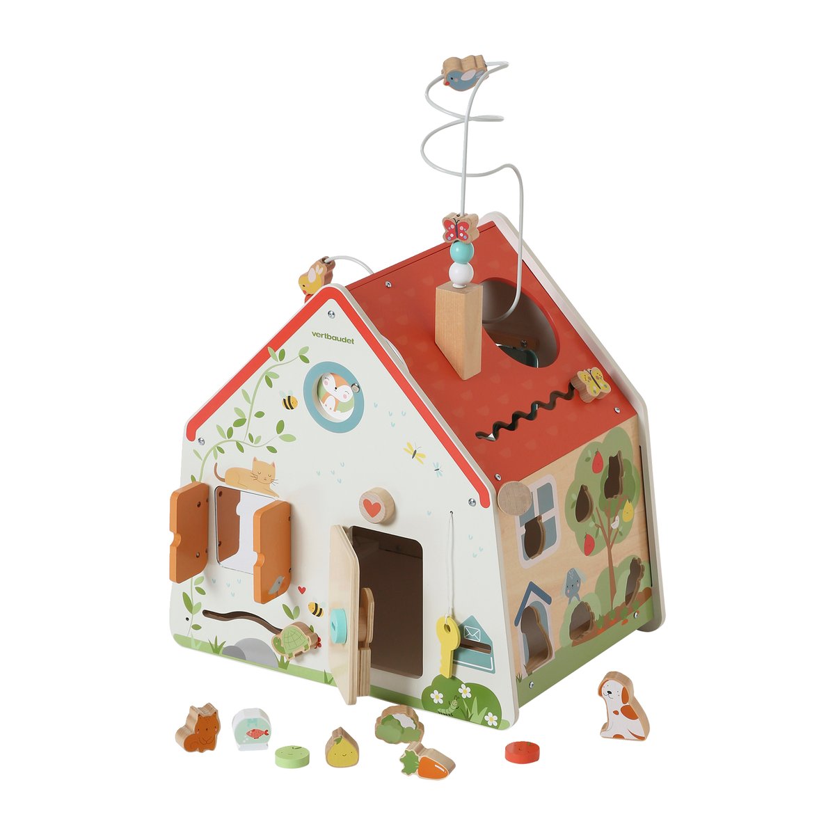 Grande maison d'activités en bois FSC® bois, VERTBAUDET