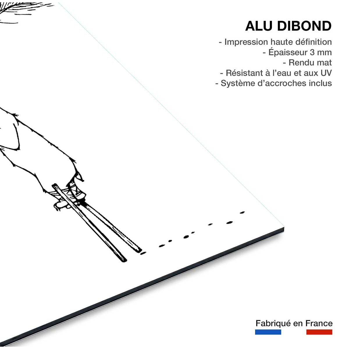 Tableau ours landais tableau alu dibond, HEXOA