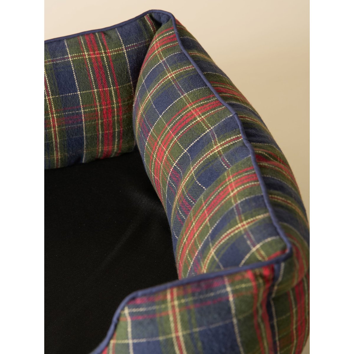 Panier pour chien taille moyenne - Collection Fine Truffe carreaux ecossais vert, CYRILLUS