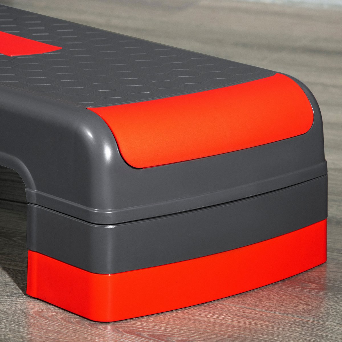 Stepper pour exercices d'aérobie PP Rouge et rouge, HOMCOM