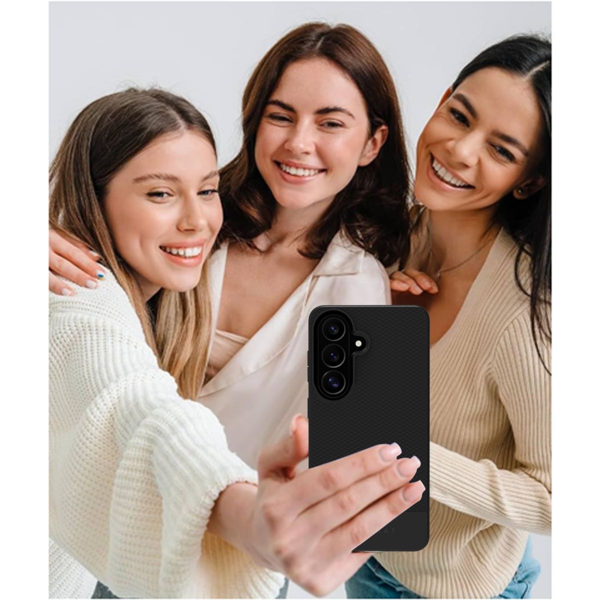 Coque Samsung Galaxy A37 noire couleur unique, ADEQWAT