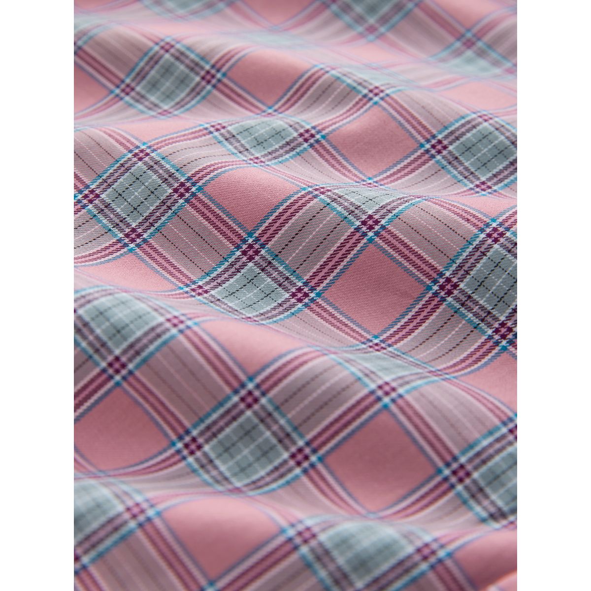 Chemise habillée coton à carreaux rose, NEXT