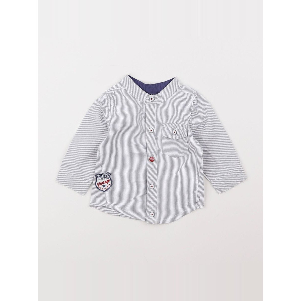 Chemise imprimé au dos - Très bon état blanc, bleu, TAPE A L'OEIL