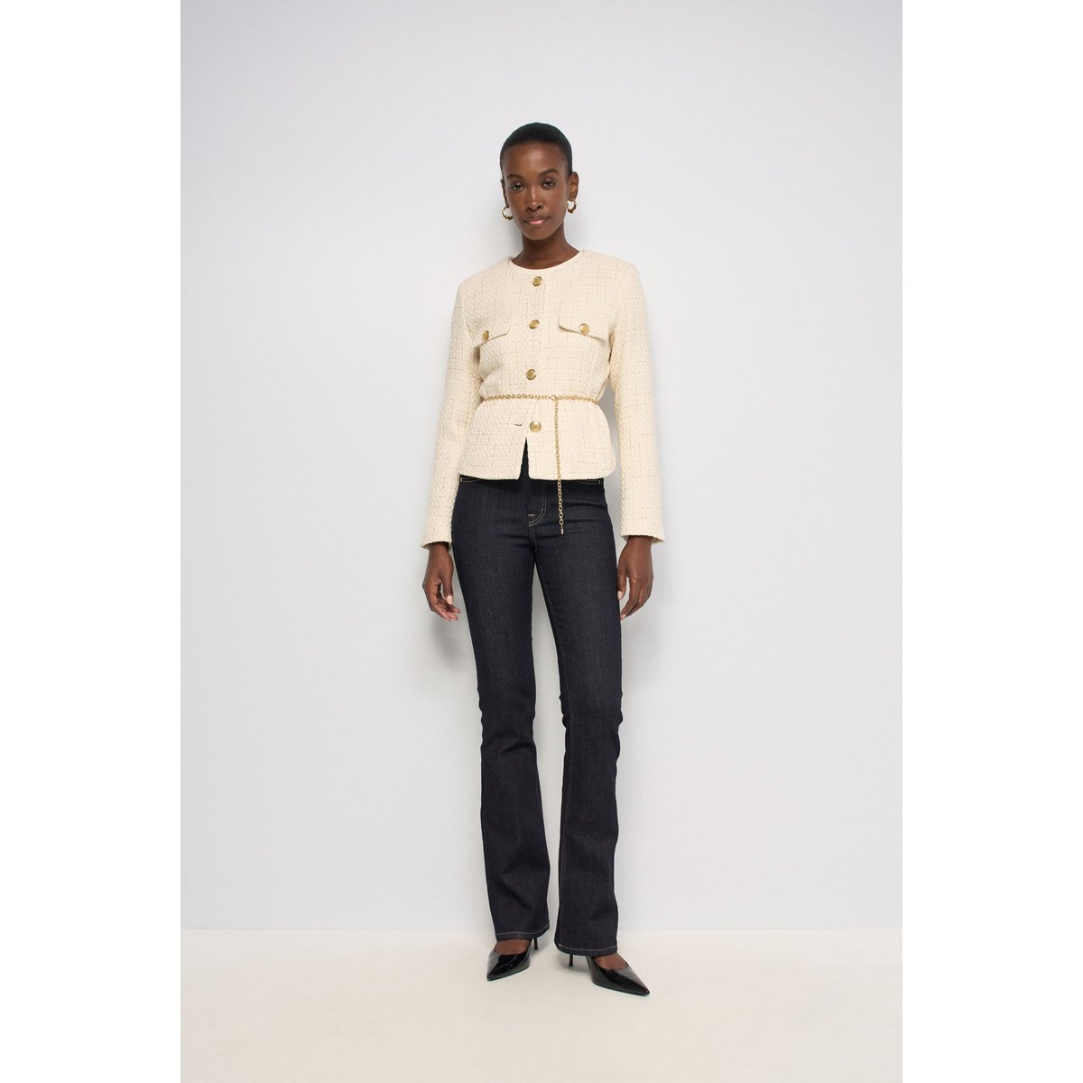 JEAN FAITH PUSH IN BOOTCUT bleu foncé, SALSA JEANS