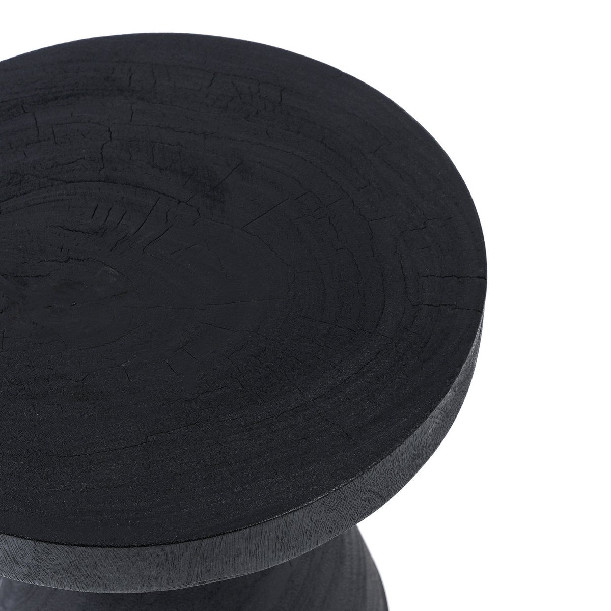 Table d’appoint en suar GRAVITY noir, BAZAR BIZAR