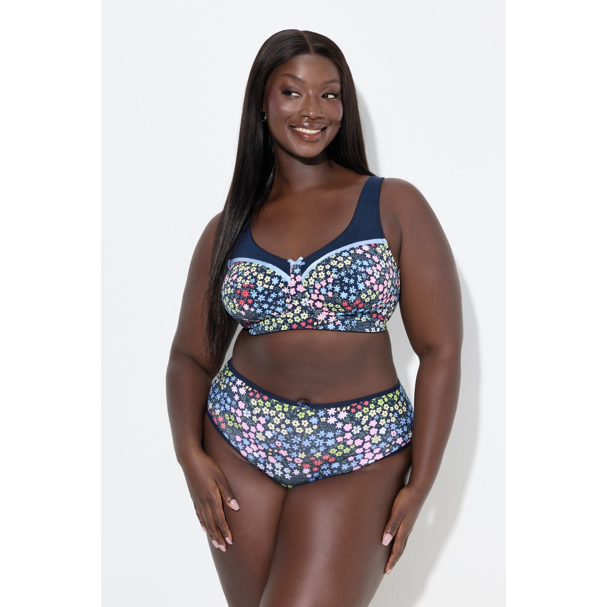 Soutien-gorge de maintien, sans armatures bleu nuit, ULLA POPKEN