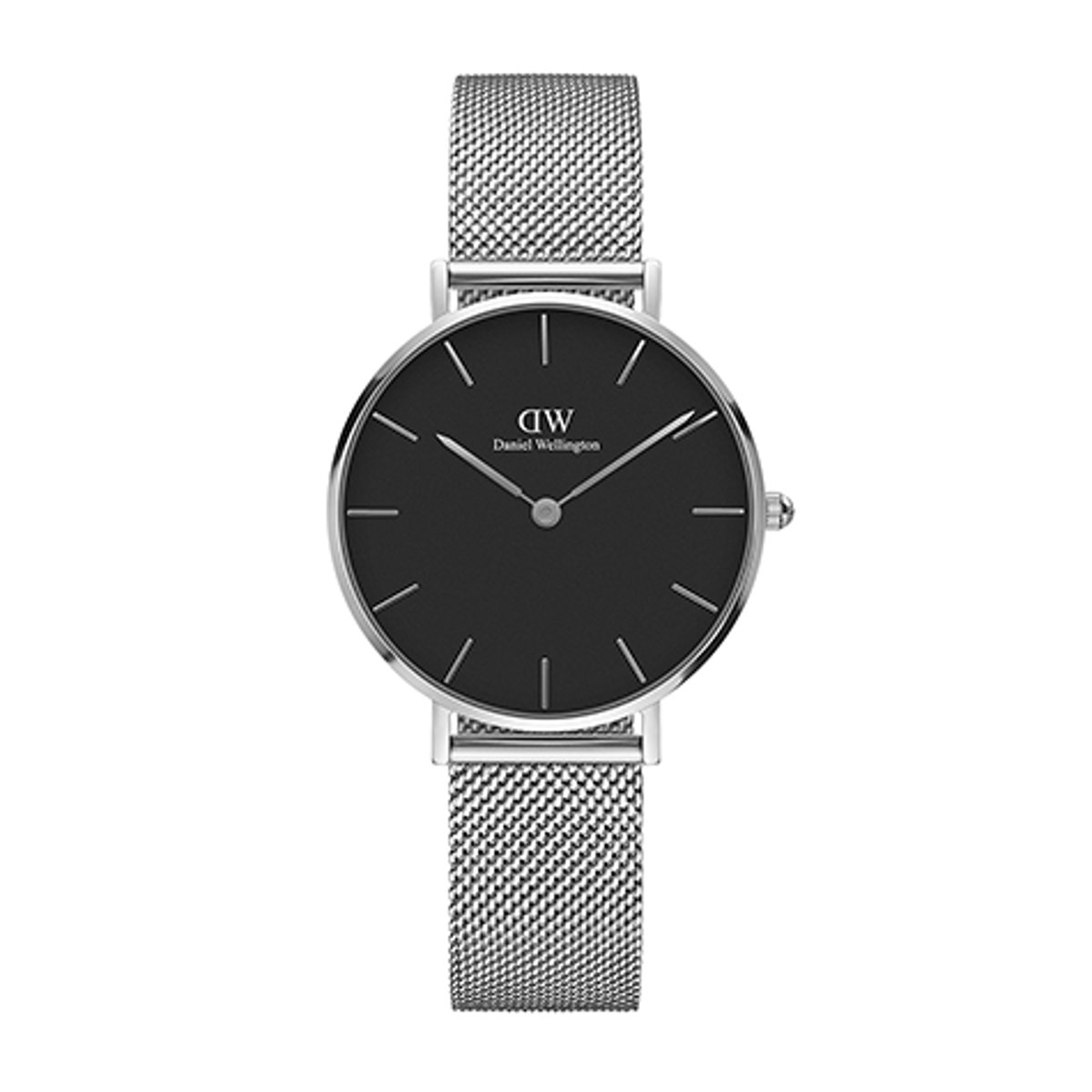 Montre Analogique PETITE argenté noir argenté, DANIEL WELLINGTON