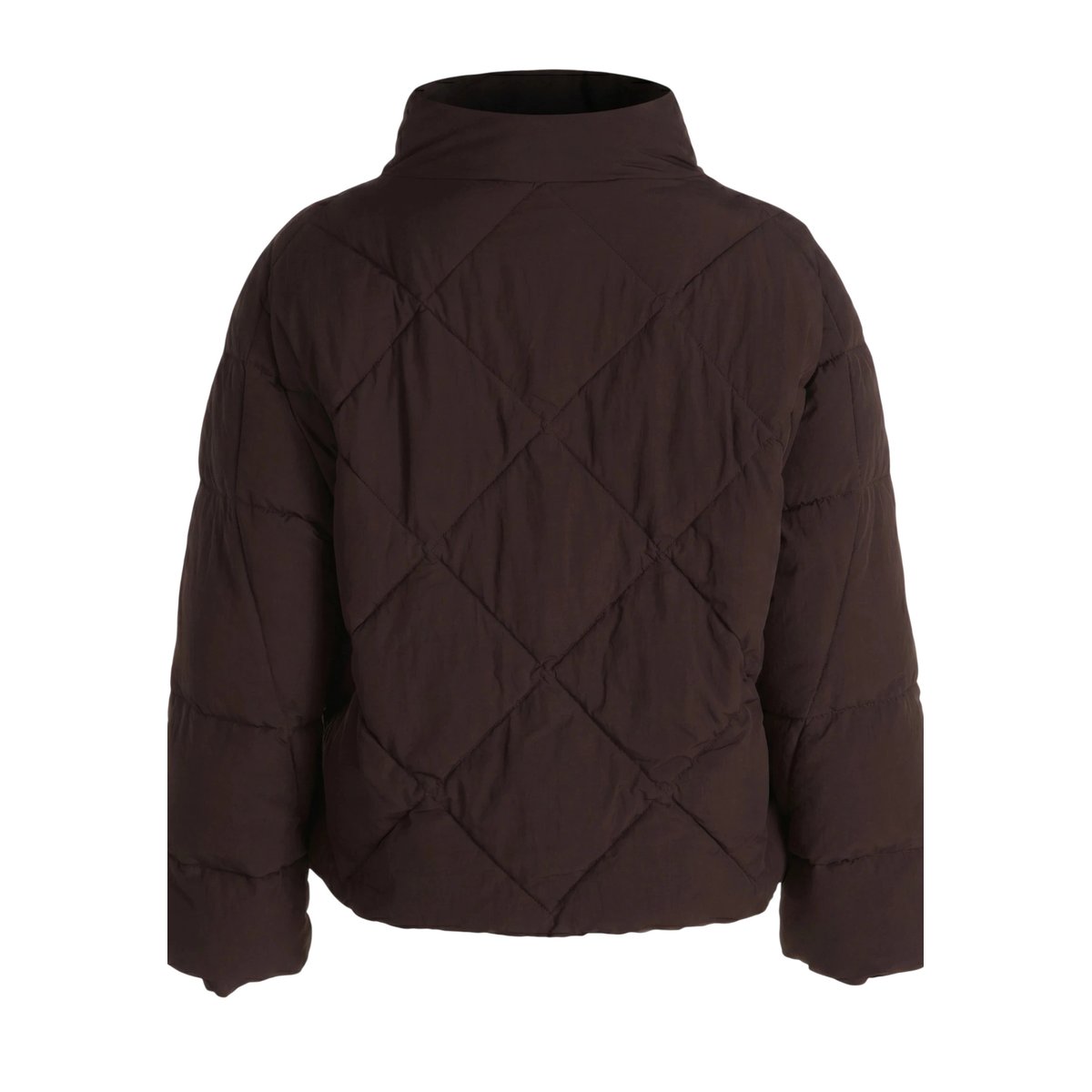 Veste matelassée à col droit black coffee, ZERO