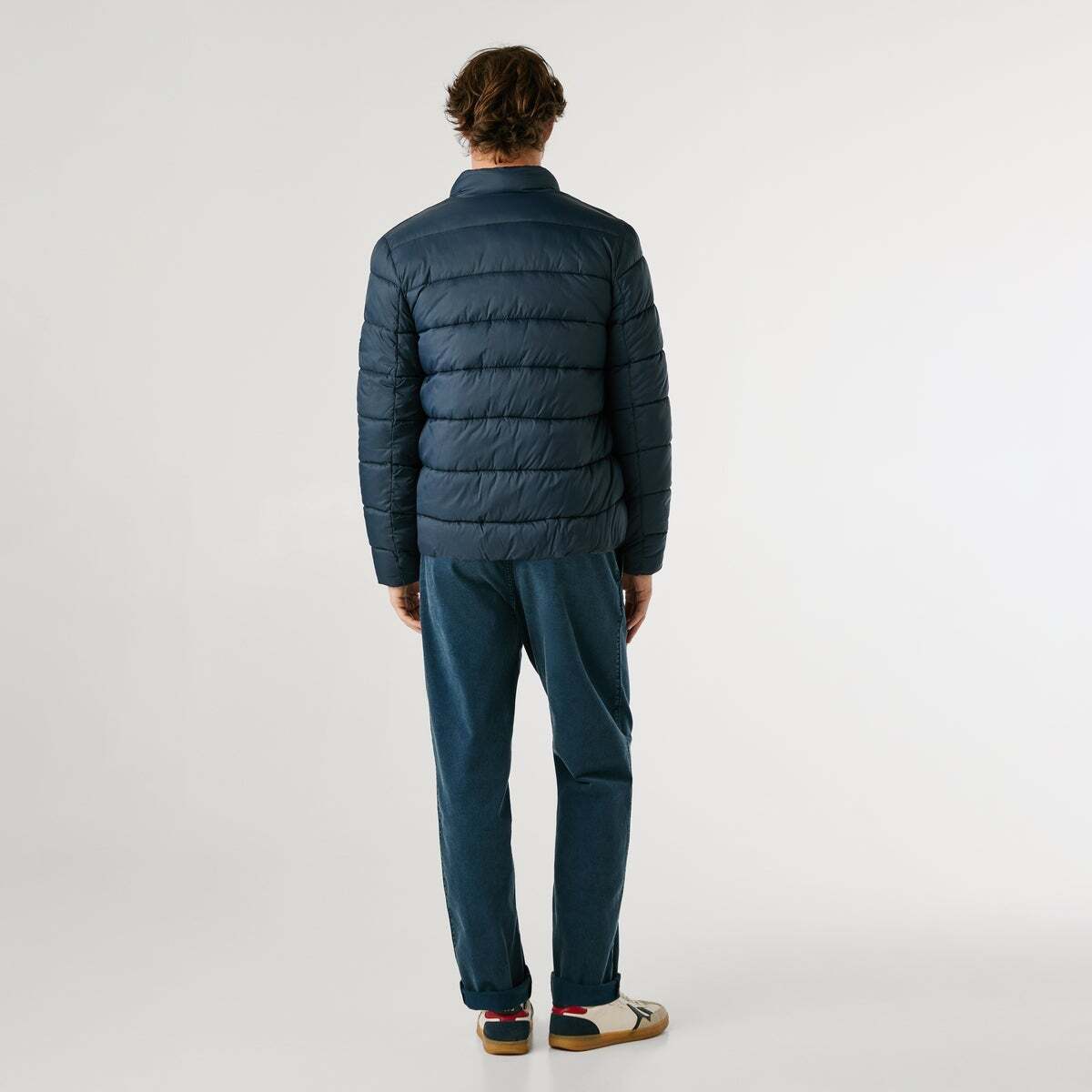 Doudoune Matelassée À Col Montant bleu, PEPE JEANS