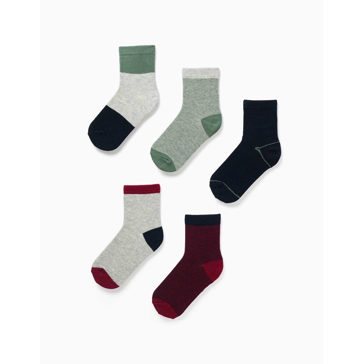Lot de 5 paires de chaussettes fantaisie multicolore, ZIPPY