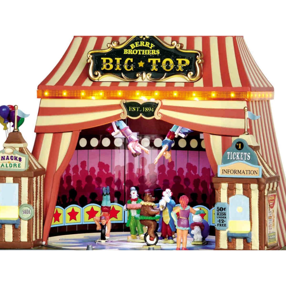 Le chapiteau Berry brothers Big Top, avec adaptateur 4,5 V multicouleurs, JARDIDECO