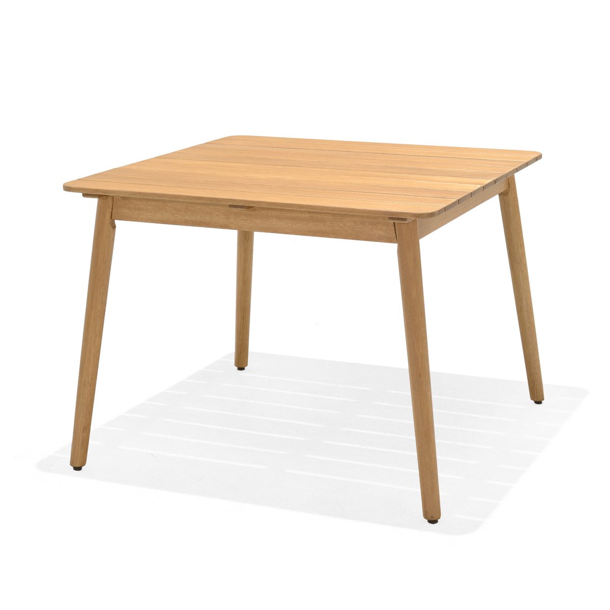 Table de jardin carrée 95cm eucalyptus Azur couleur unique, ZAGO