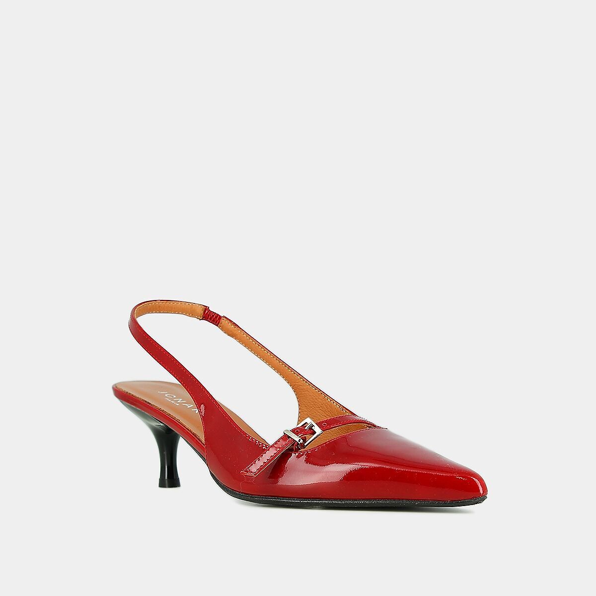 Escarpins slingback en cuir Damoiselle rouge, JONAK