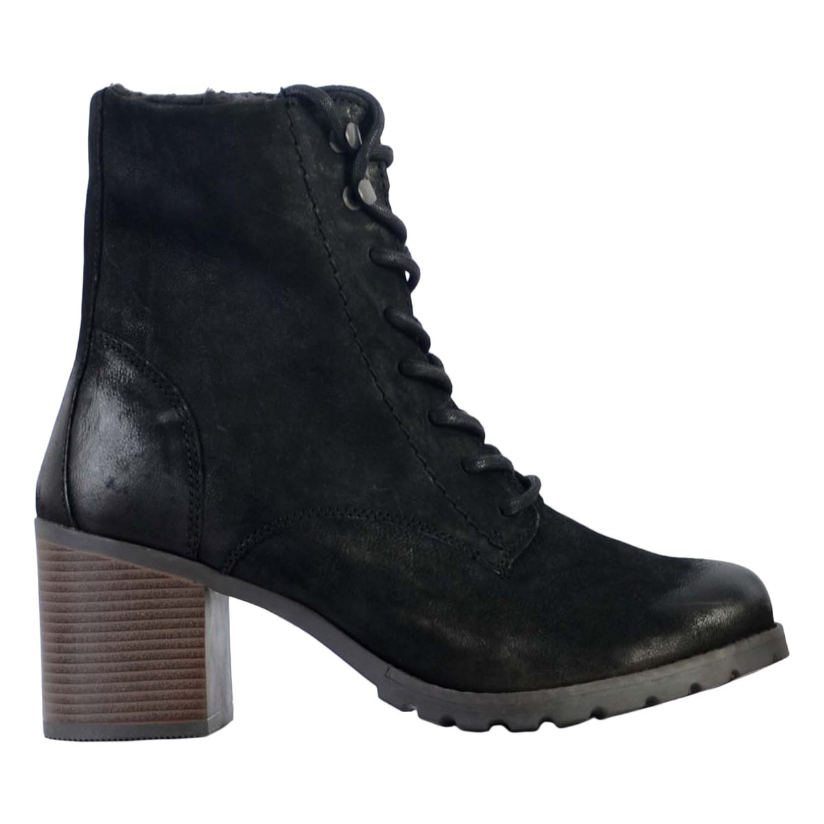 Bottine Cuir Well Lace noir, CLARKS