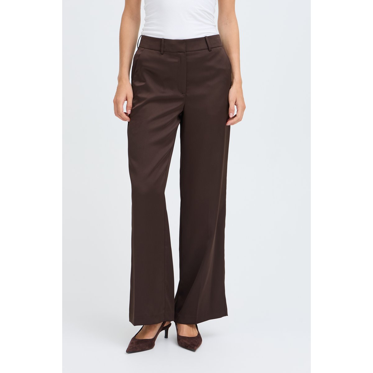 Pantalon de costume marron java, B.YOUNG