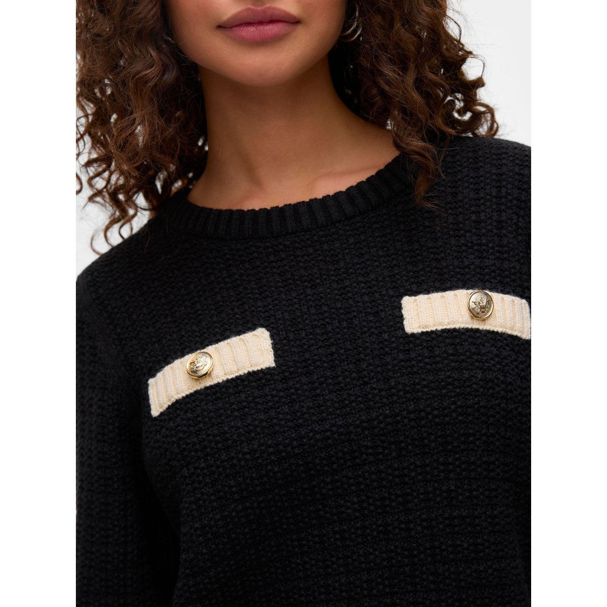 Pull En Maille noire - black, VERO MODA