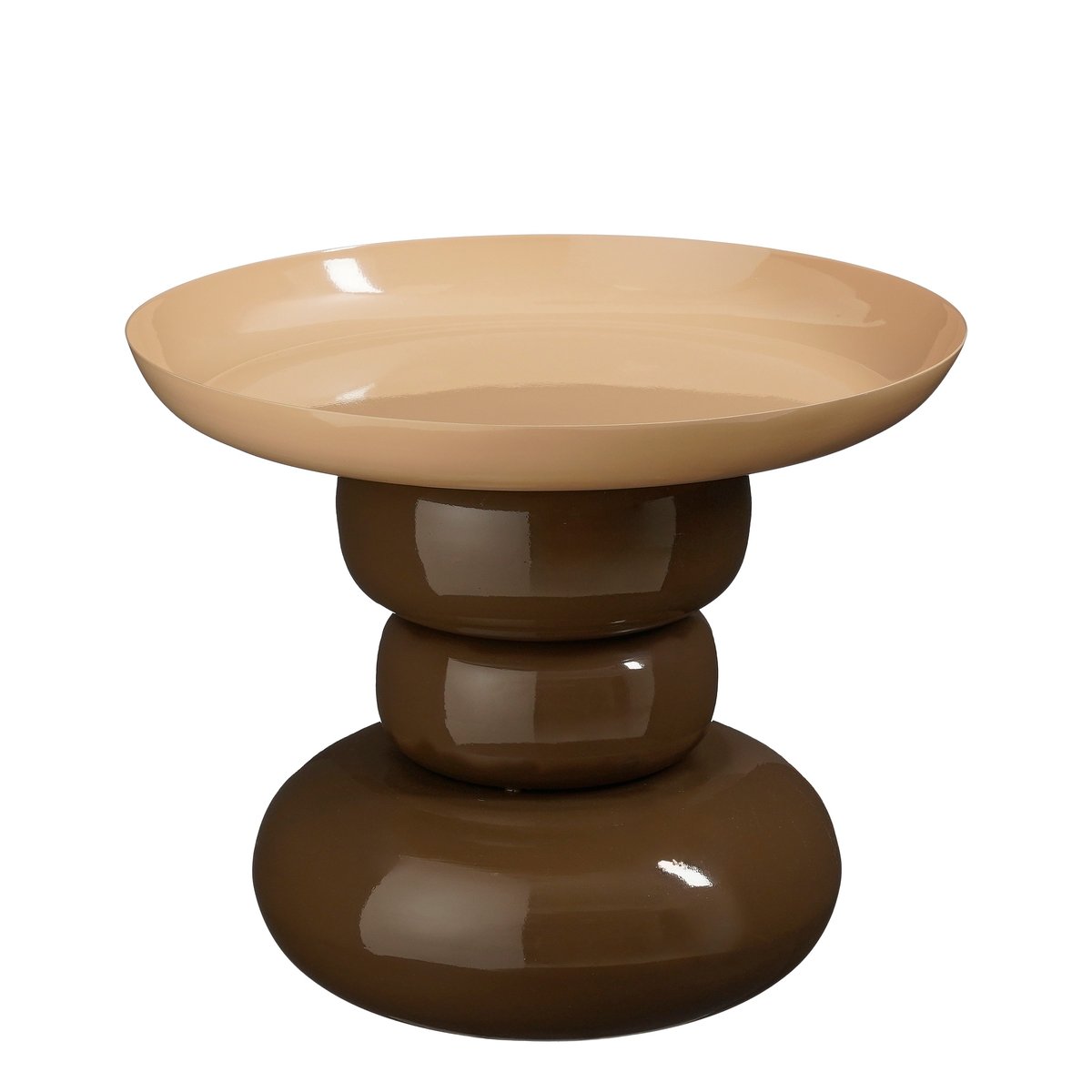 Table d'appoint ZITA brun, MICA DECORATIONS