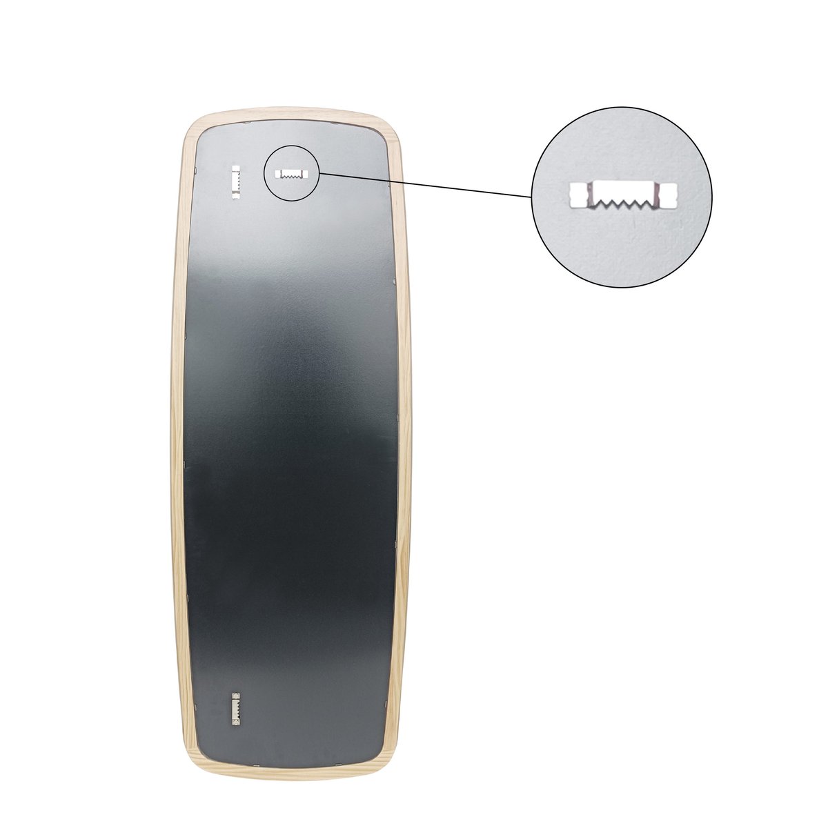 Miroir en bois naturel, SCANDI beige, INSPIRE